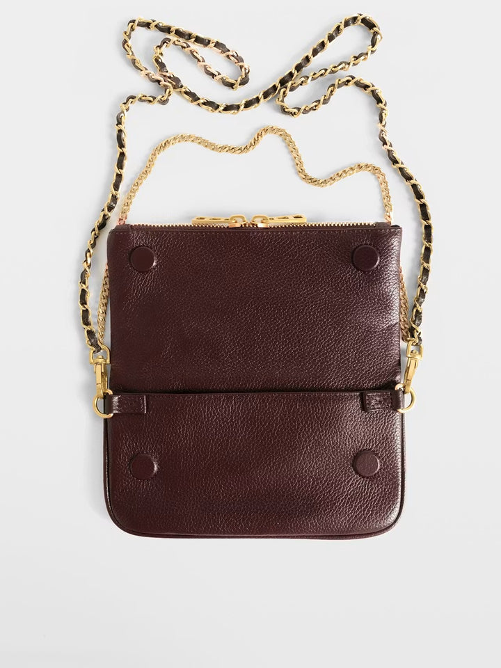 Cartera Rock Mini Burdeo