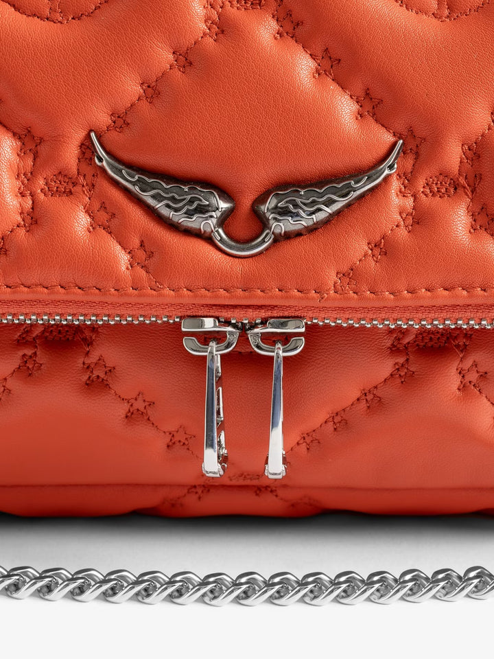 Cartera Rocky II Quilted Monogram Naranjo