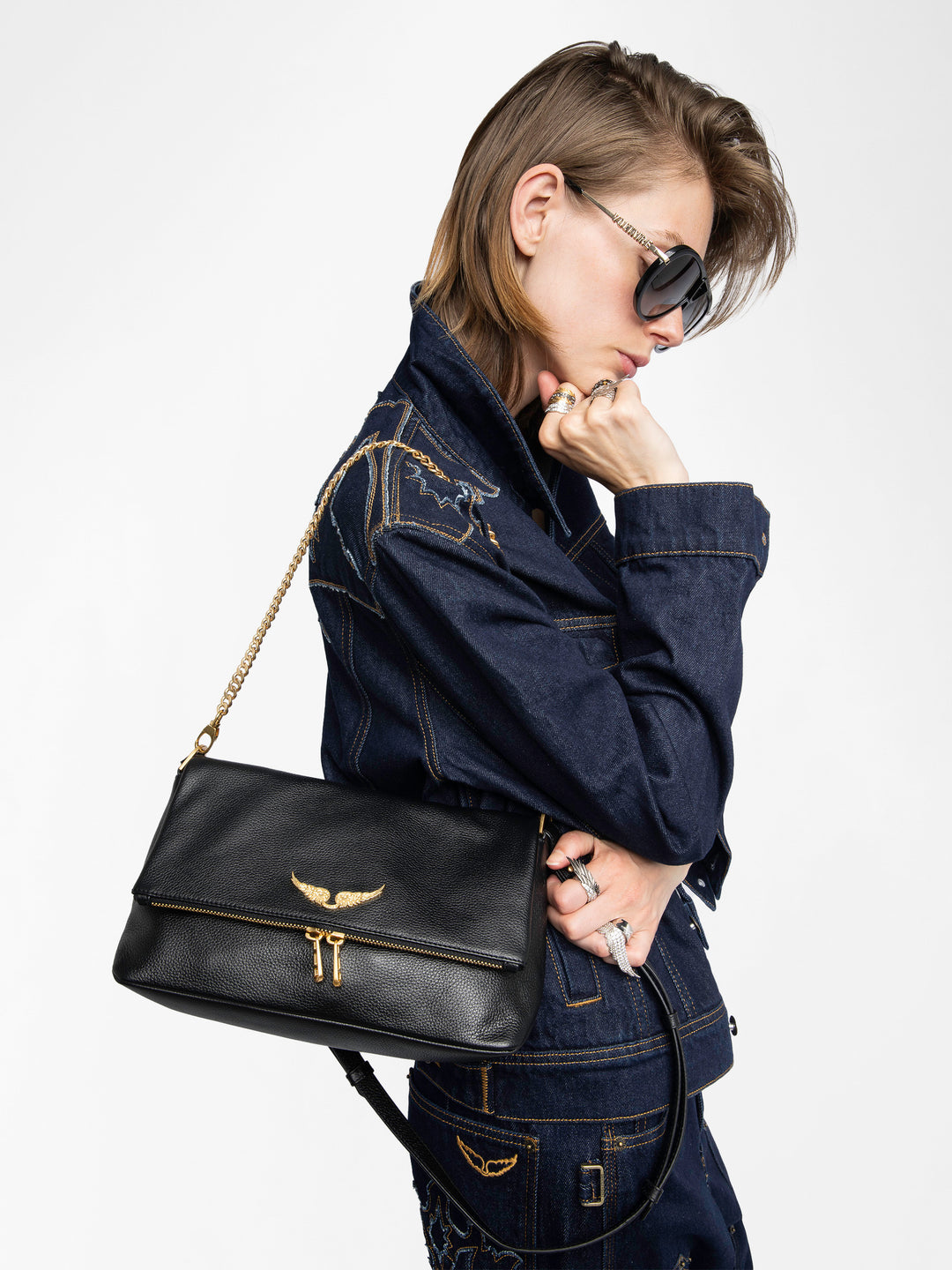 Cartera Rocky II Dorado