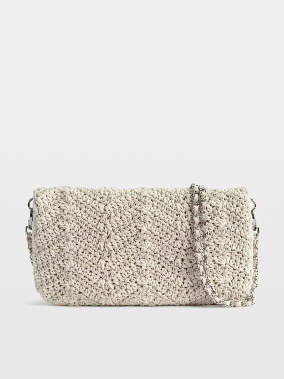 Cartera Rock Macrame Blanco
