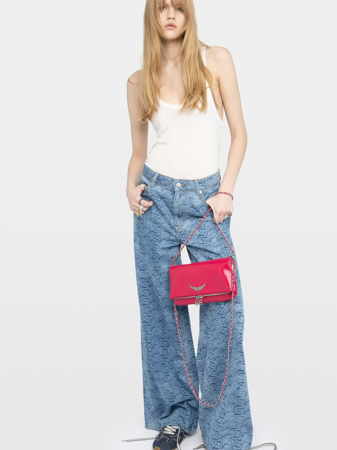 Cartera Rock Vintage Fucsia