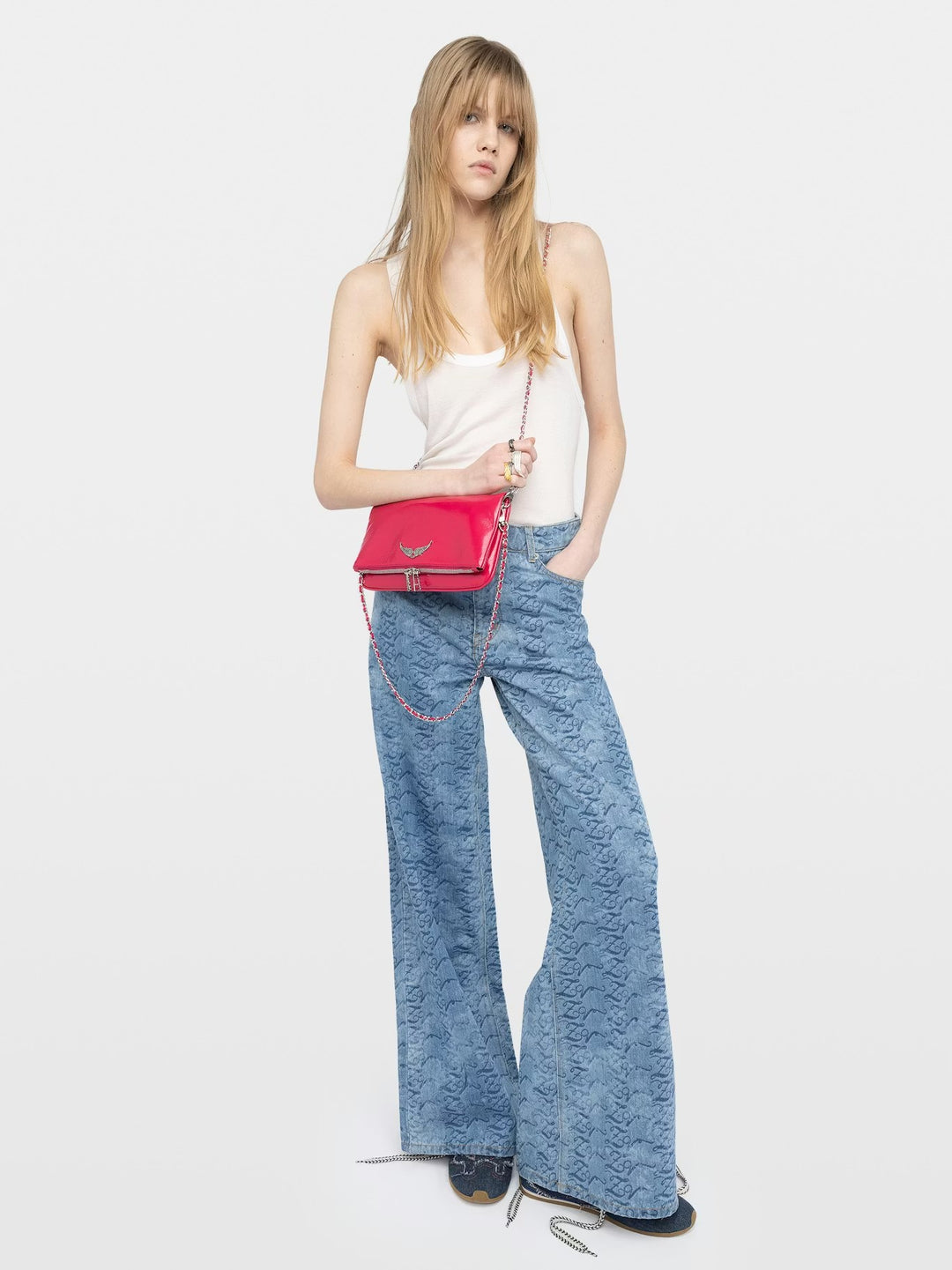 Cartera Rock Vintage Fucsia