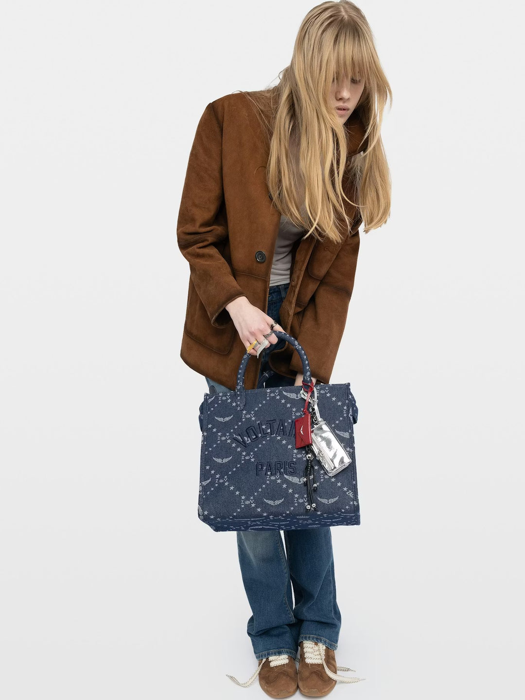 Cartera Angel Tote Denim Monogram