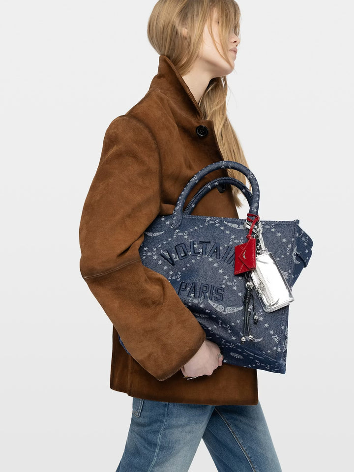 Cartera Angel Tote Denim Monogram