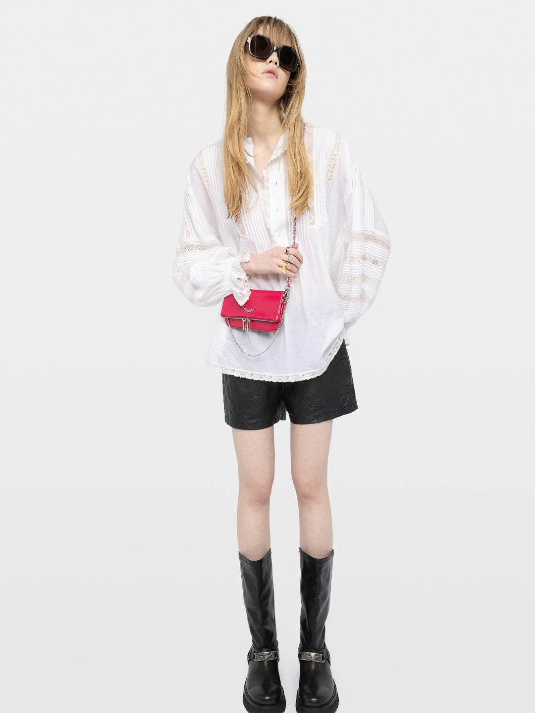 Cartera Rock Nano Vintage Fucsia