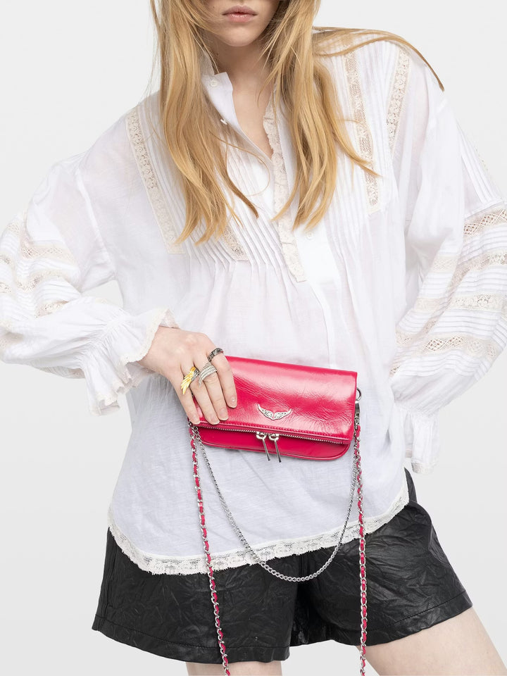 Cartera Rock Nano Vintage Fucsia