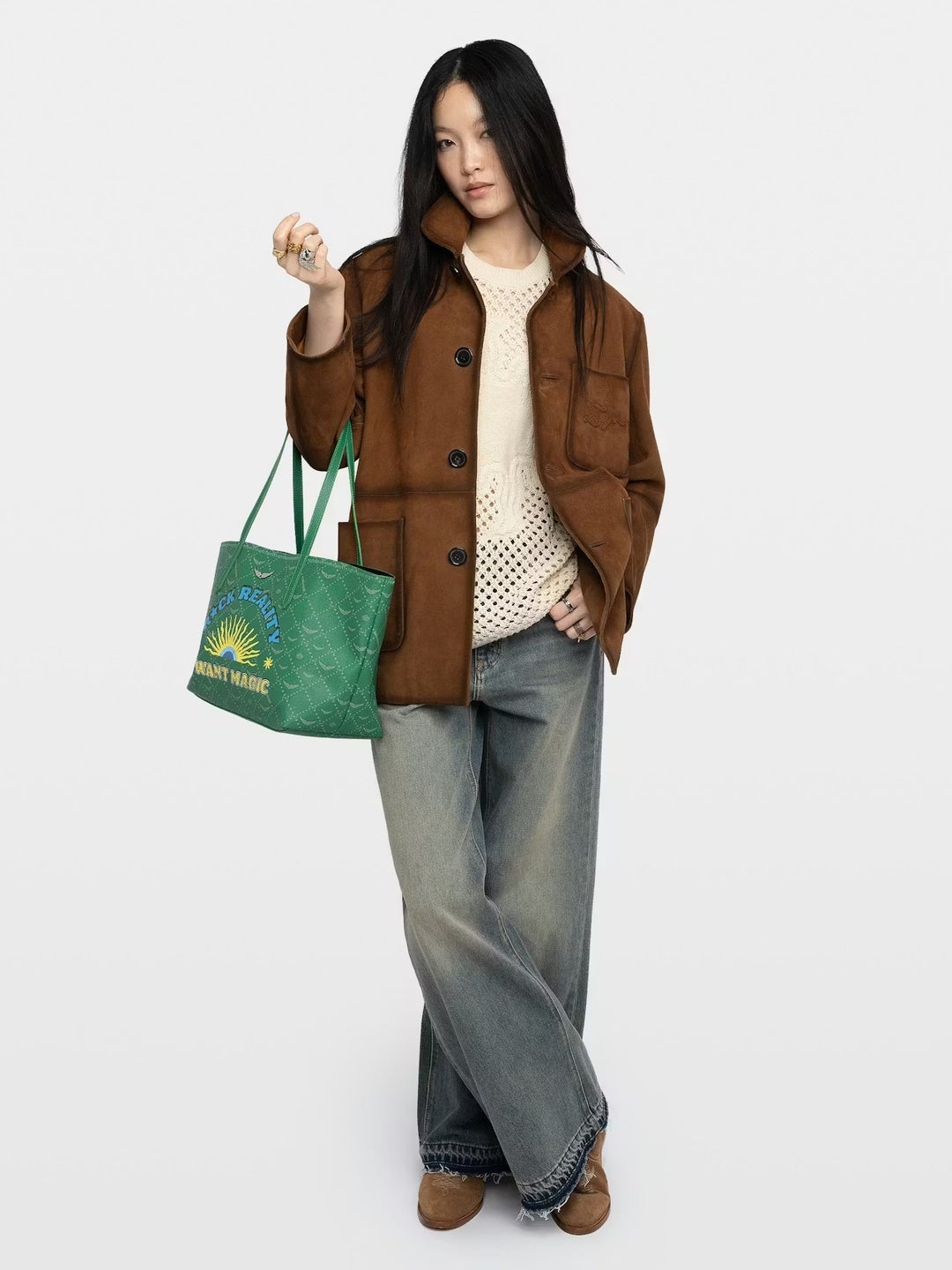 Cartera Z Shopper Monogram Verde