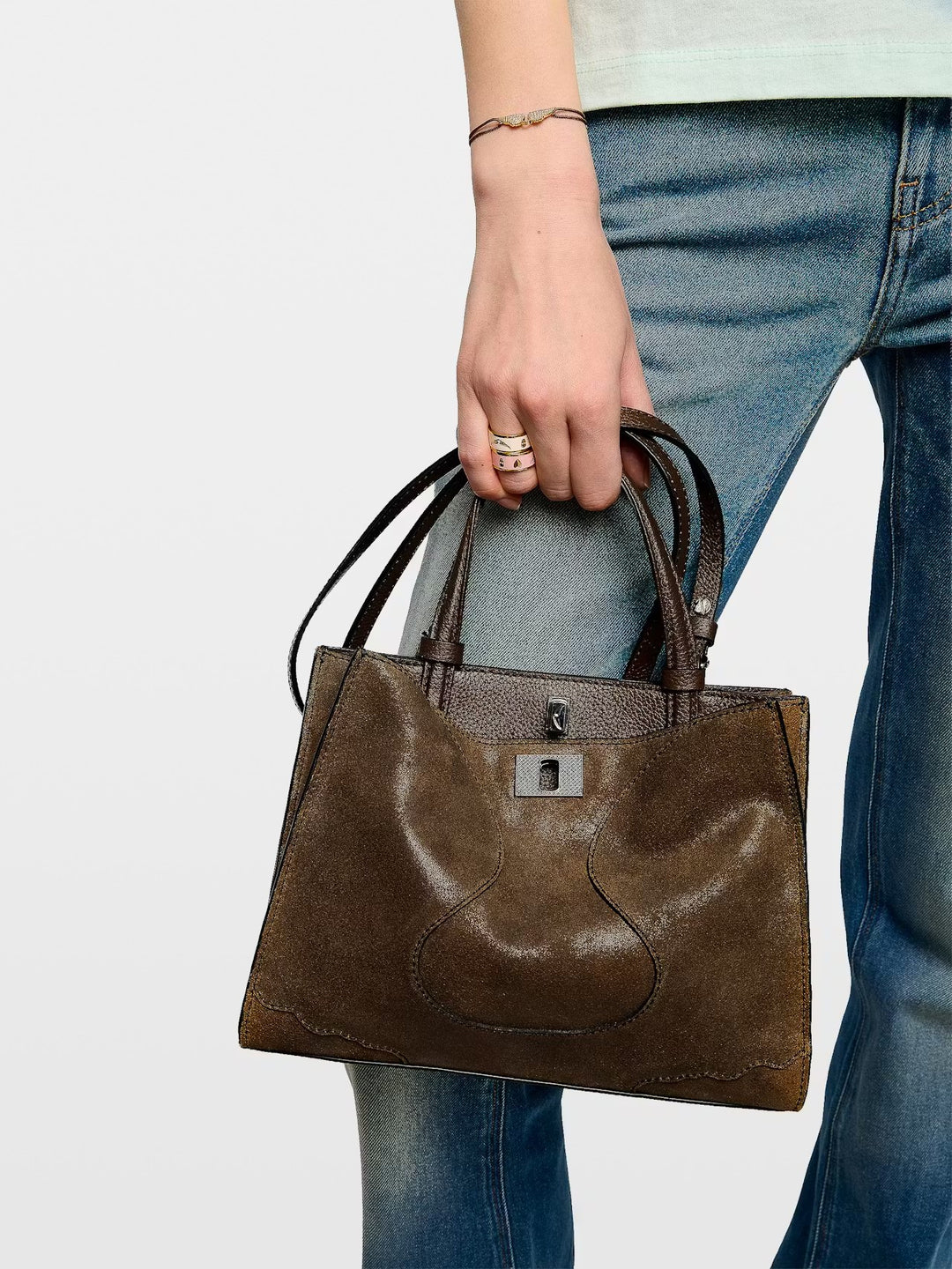 Cartera Jack Mini Suede Waxy