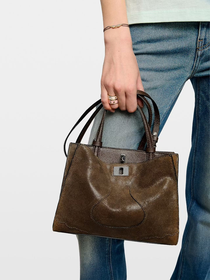 Cartera Jack Mini Suede Waxy