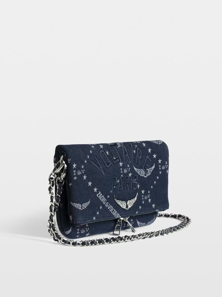 Cartera Rock Denim Monogram