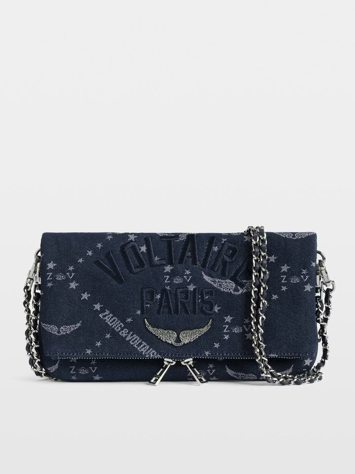 Cartera Rock Denim Monogram