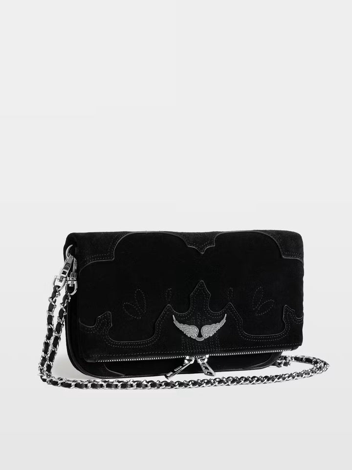 Cartera Rock Western Used Negro