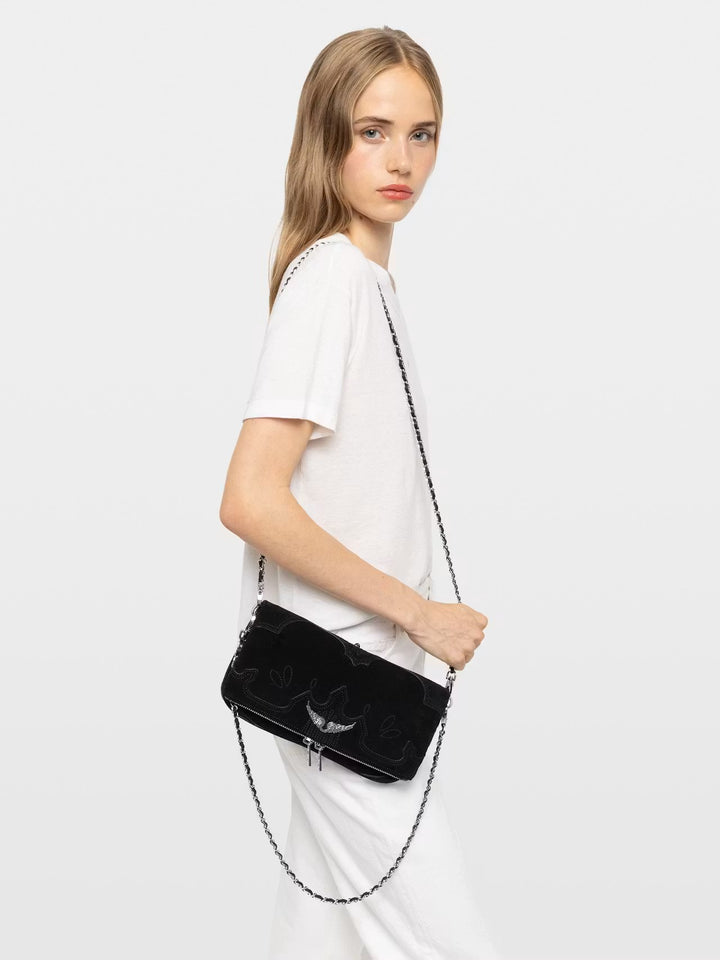 Cartera Rock Western Used Negro