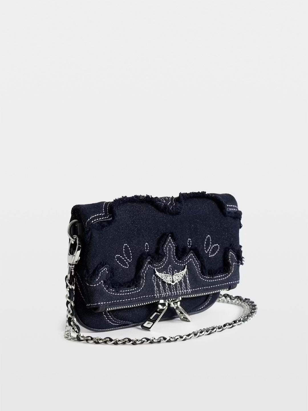 Cartera Rock Mini Denim