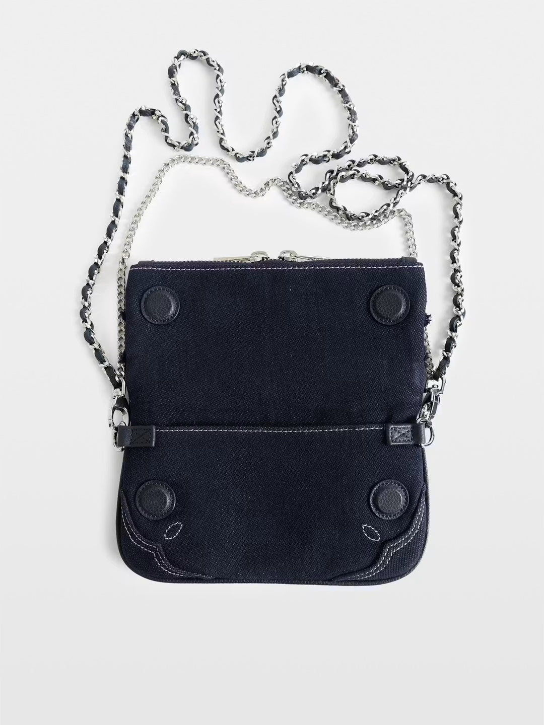 Cartera Rock Mini Denim