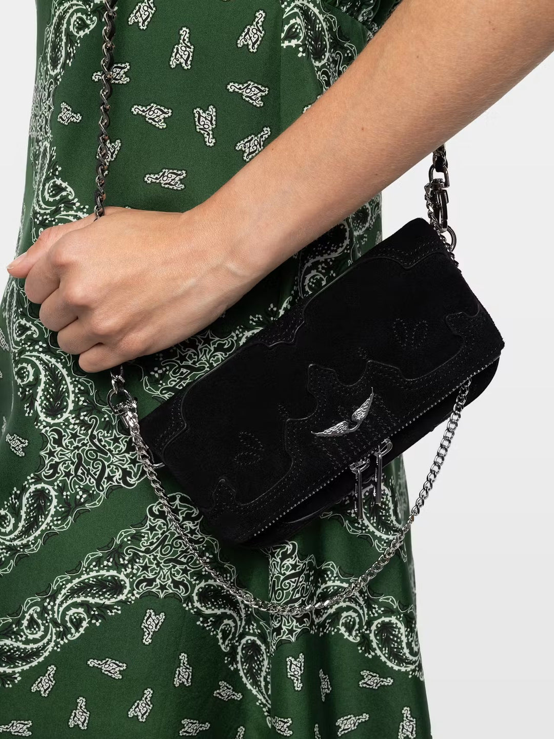 Cartera Rock Mini Western Used Negro