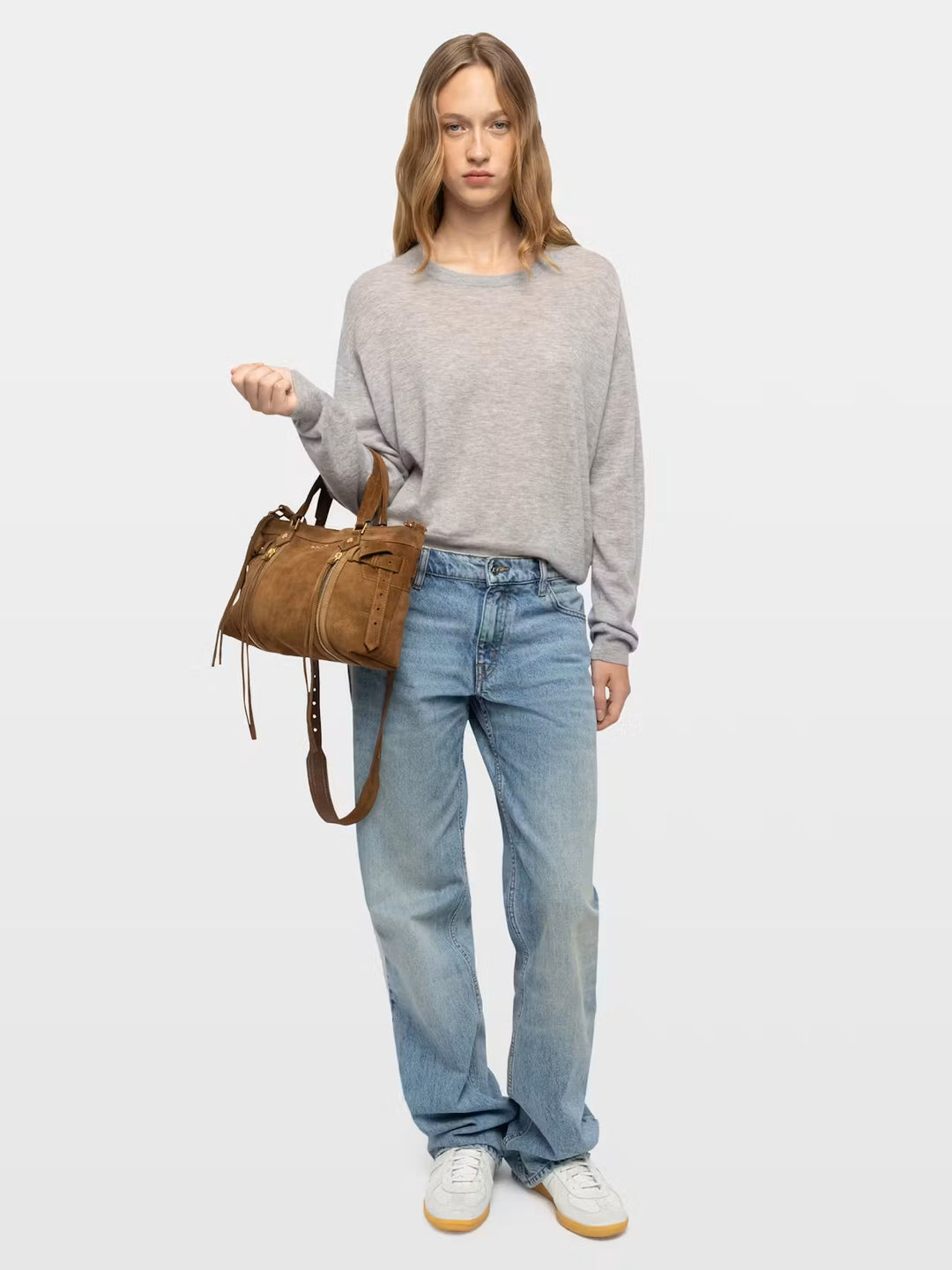 Cartera Madison Small Suede Café