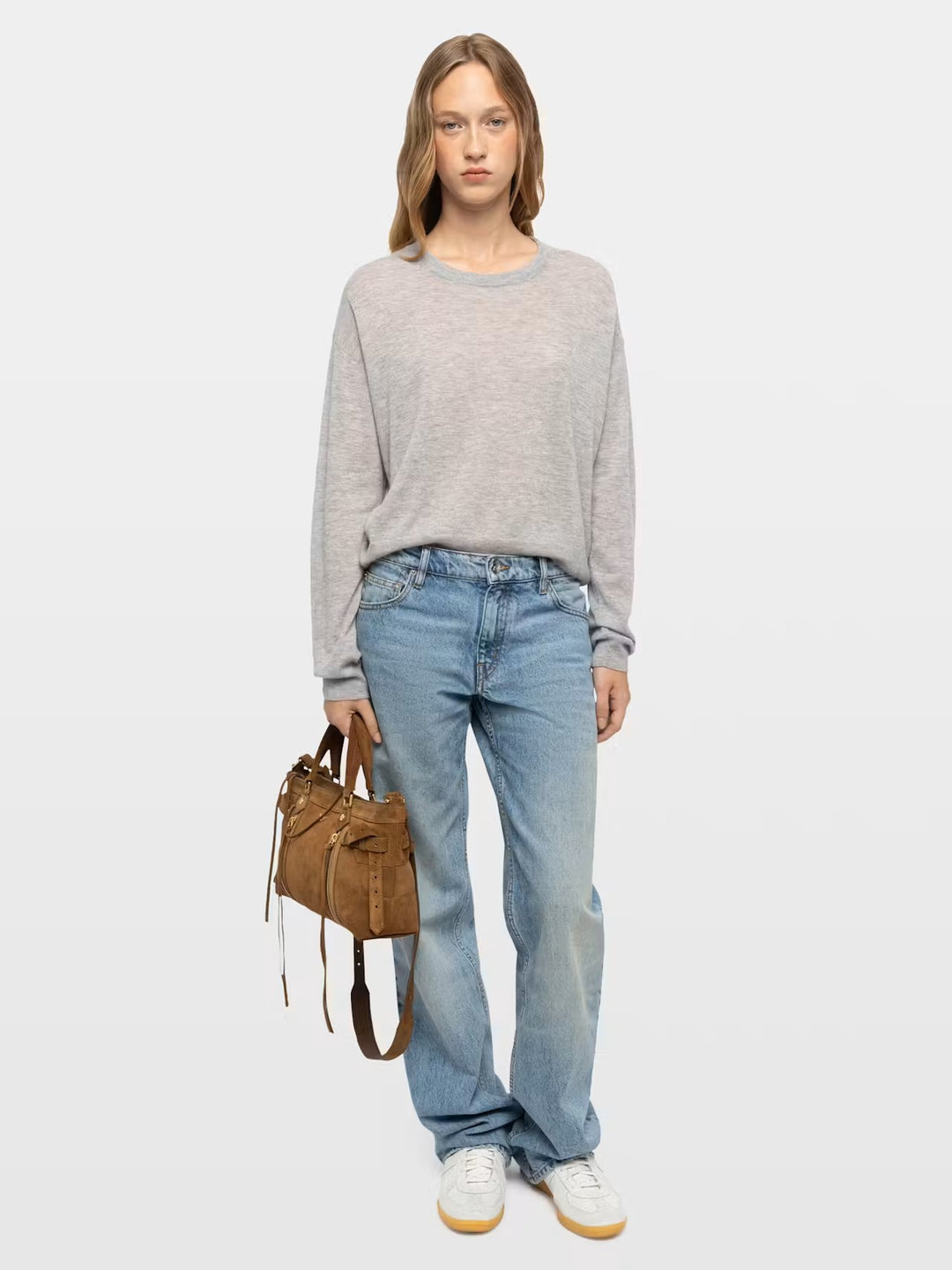 Cartera Madison Small Suede Café
