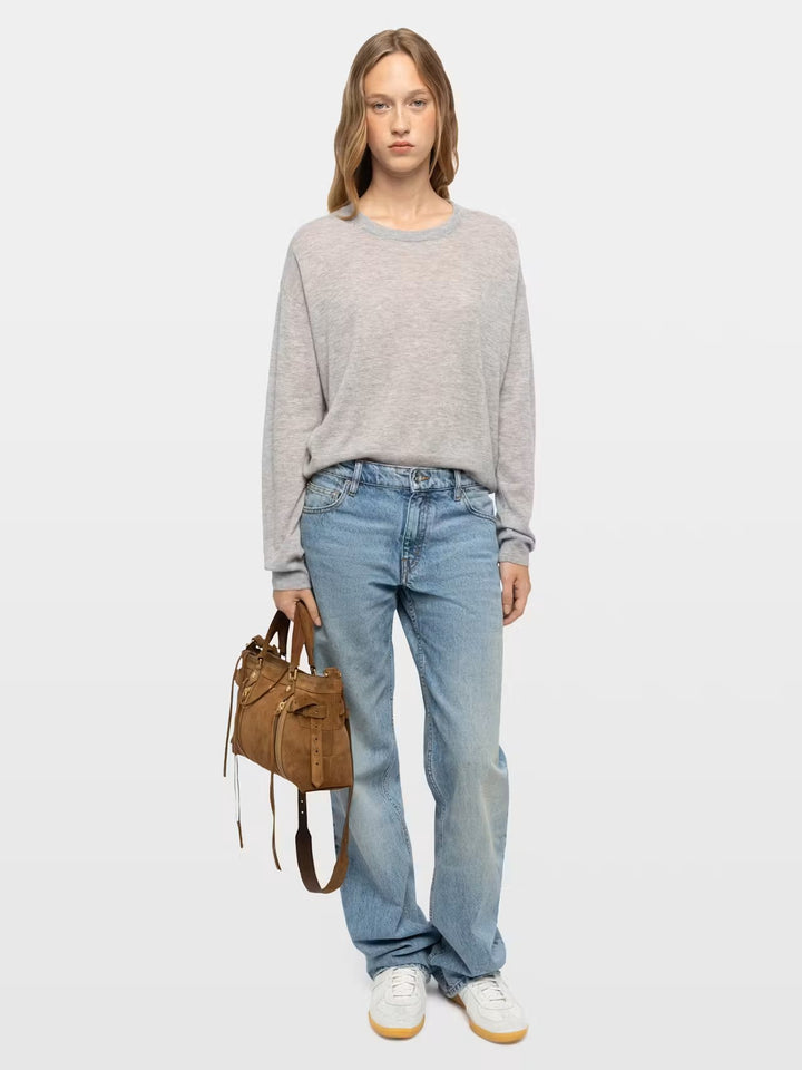 Cartera Madison Small Suede Café