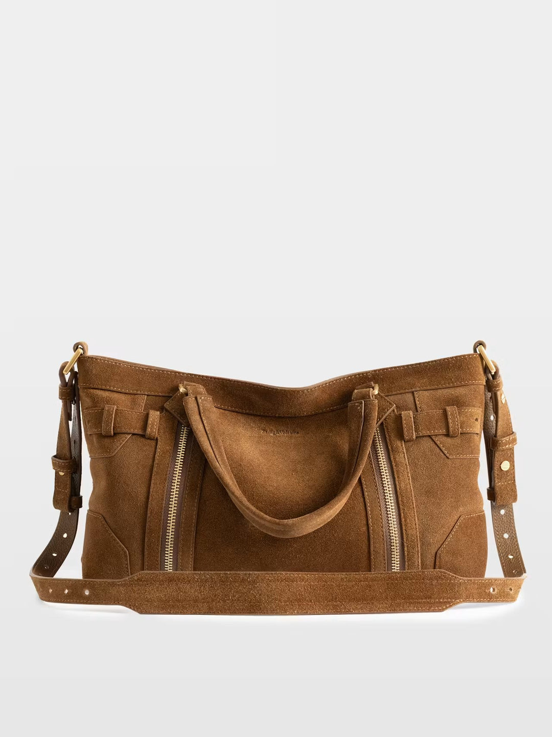 Cartera Madison Small Suede Café