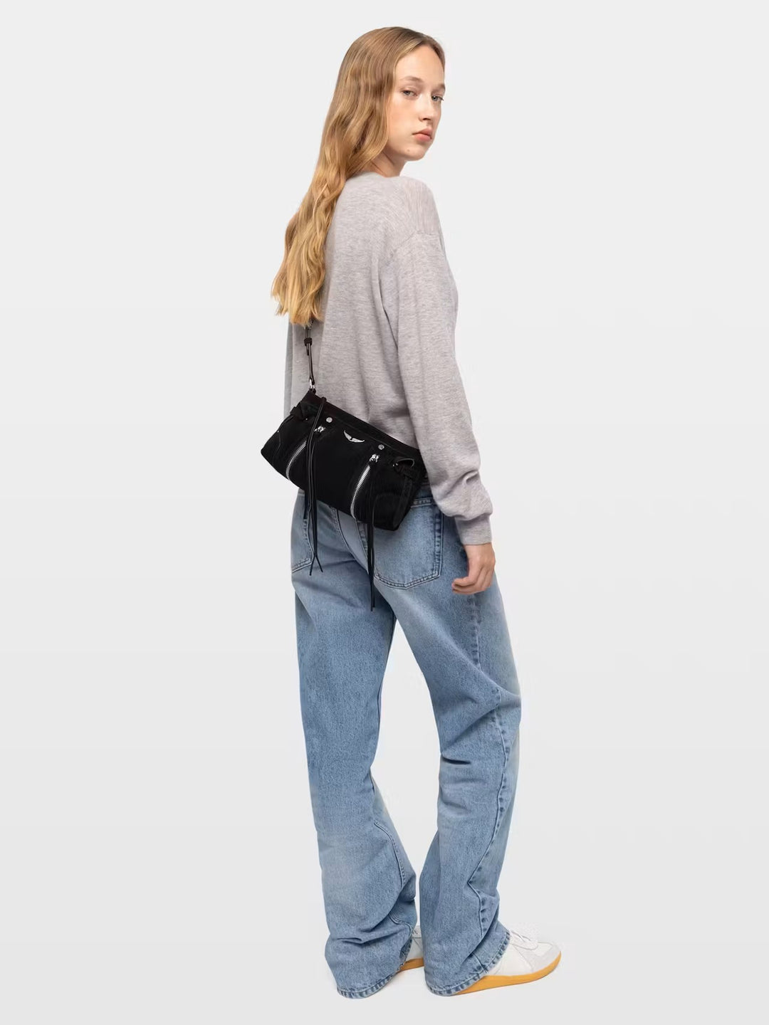 Cartera Madison Mini Suede Negro