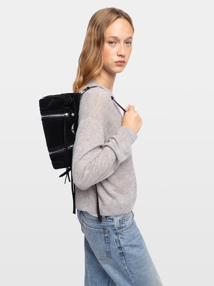 Cartera Madison Mini Suede Negro