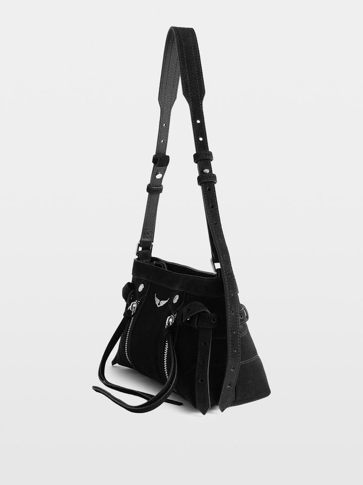 Cartera Madison Mini Suede Negro