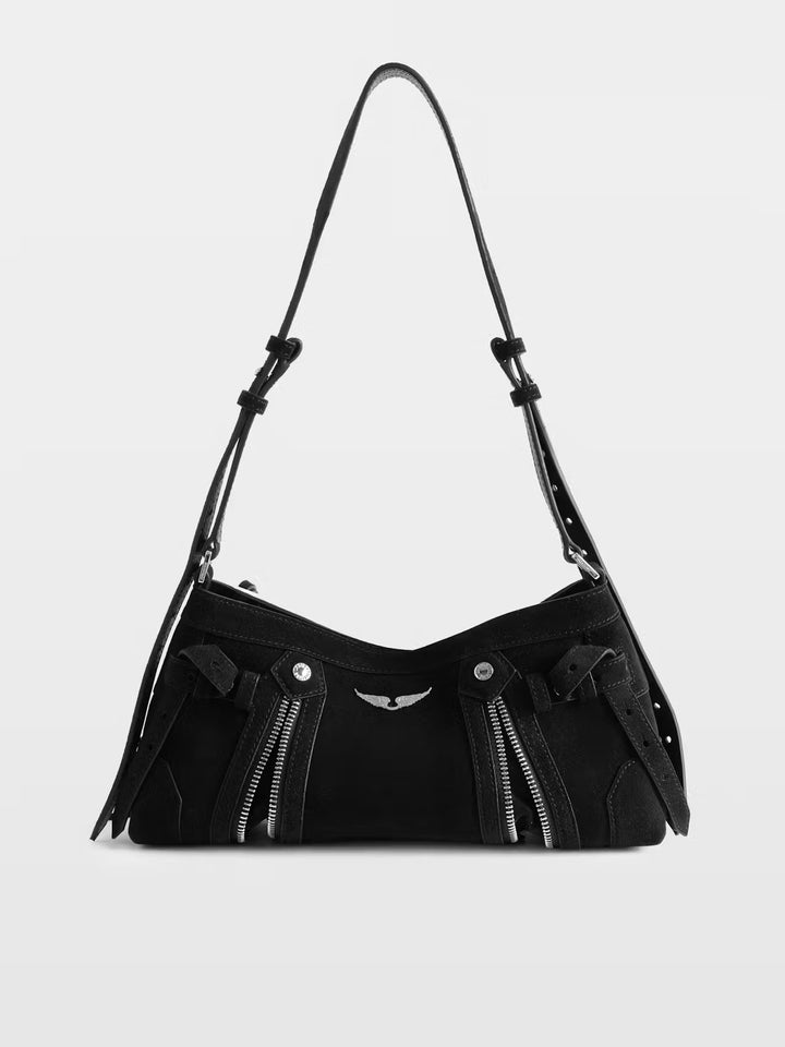 Cartera Madison Mini Suede Negro