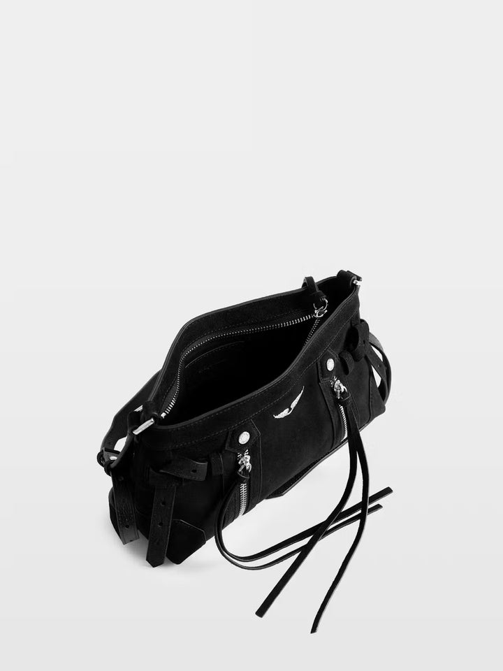 Cartera Madison Mini Suede Negro