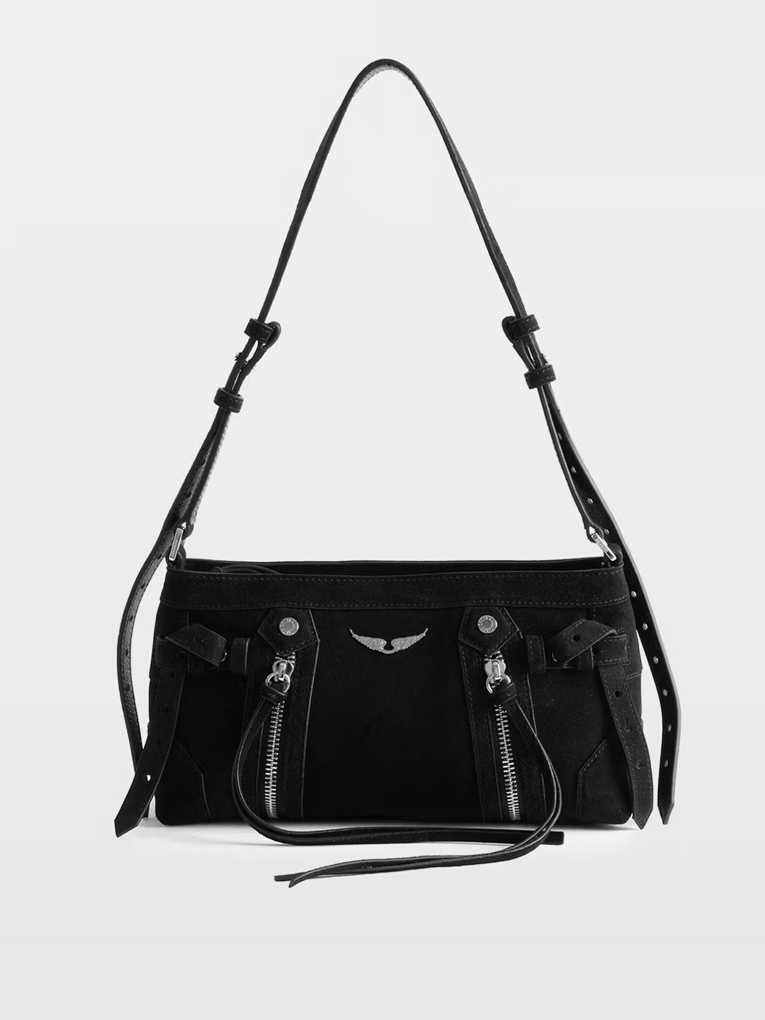 Cartera Madison Mini Suede Negro