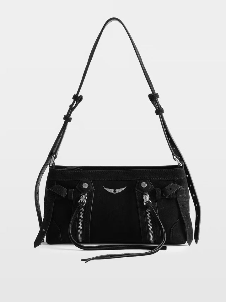 Cartera Madison Mini Suede Negro