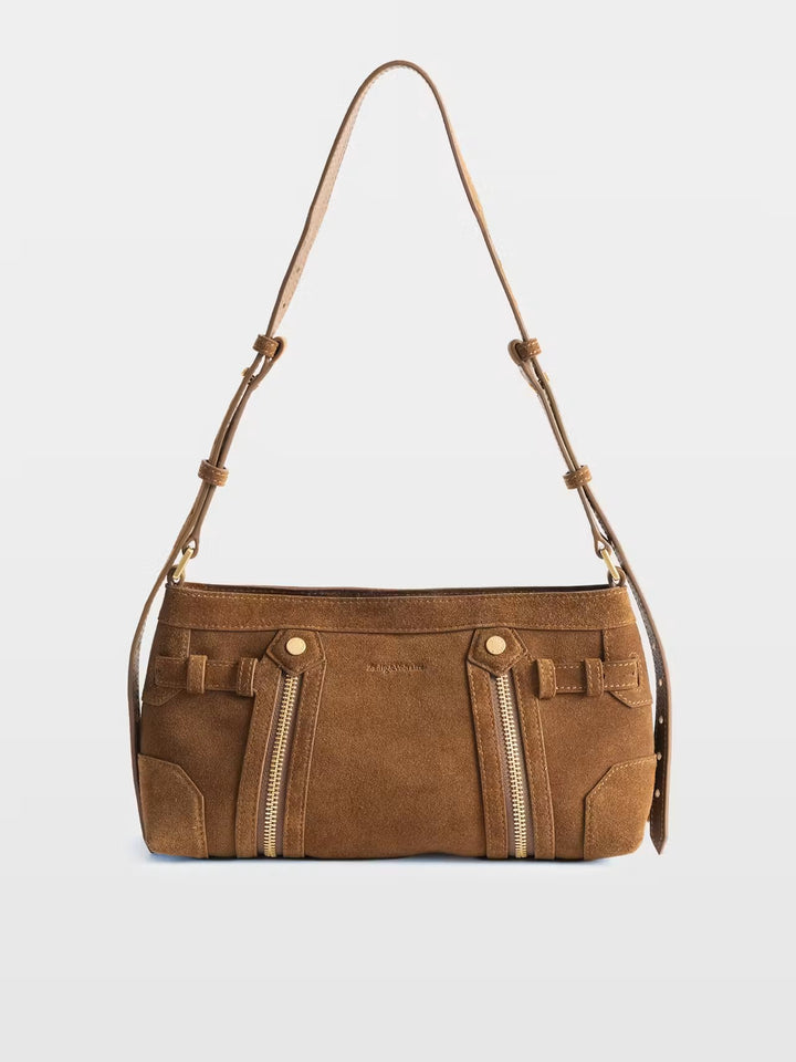 Cartera Madison Mini Suede Café