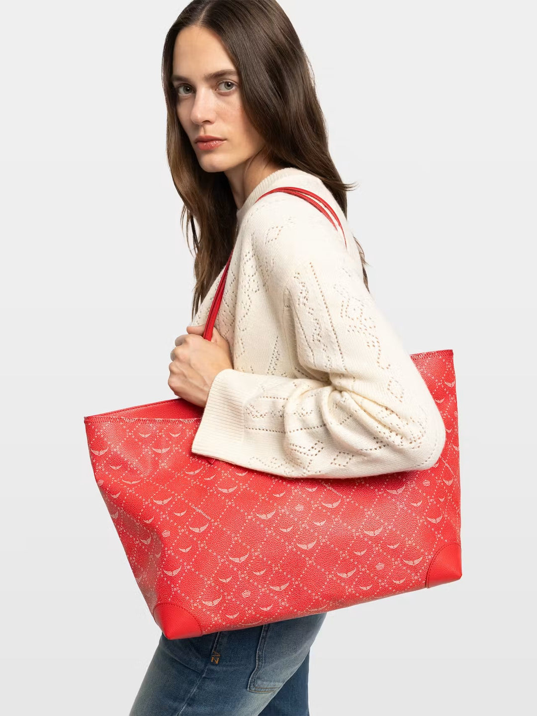 Cartera Z Shopper Monogram Rojo