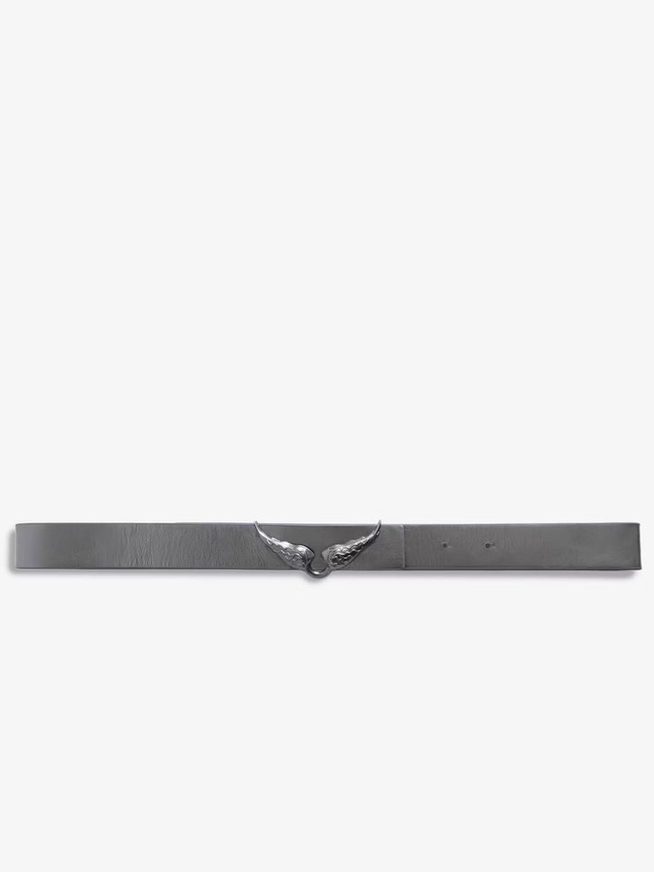 Cinturón Rock Reversible Vintage Gris