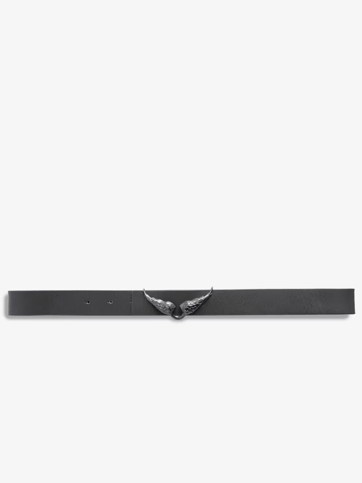 Cinturón Rock Reversible Vintage Gris