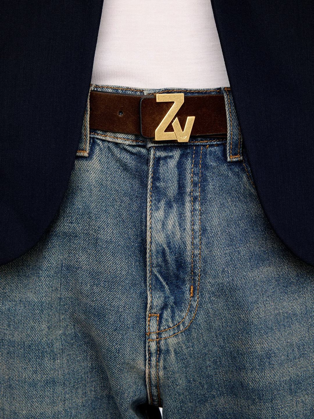 Cinturón ZV Initiale Suede