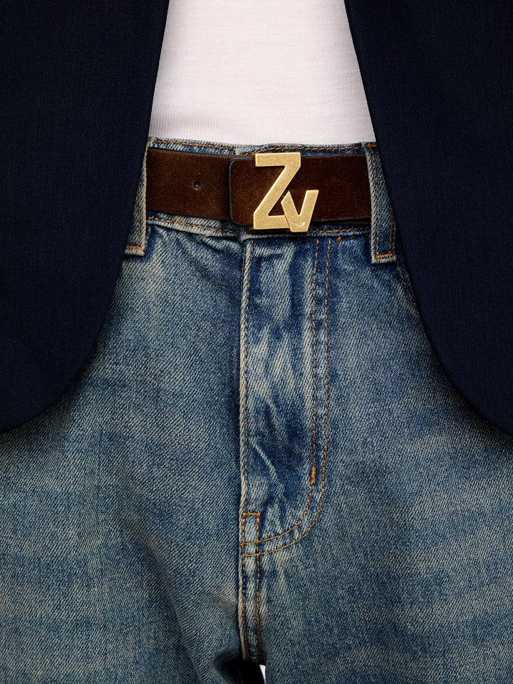 Cinturón ZV Initiale Suede