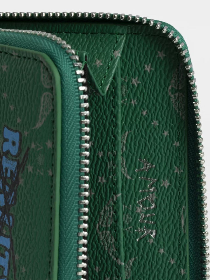 Billetera Mini ZV Monogram Verde