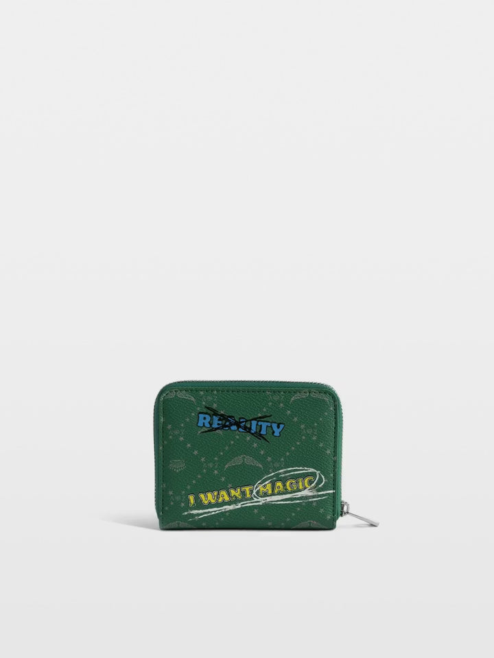 Billetera Mini ZV Monogram Verde