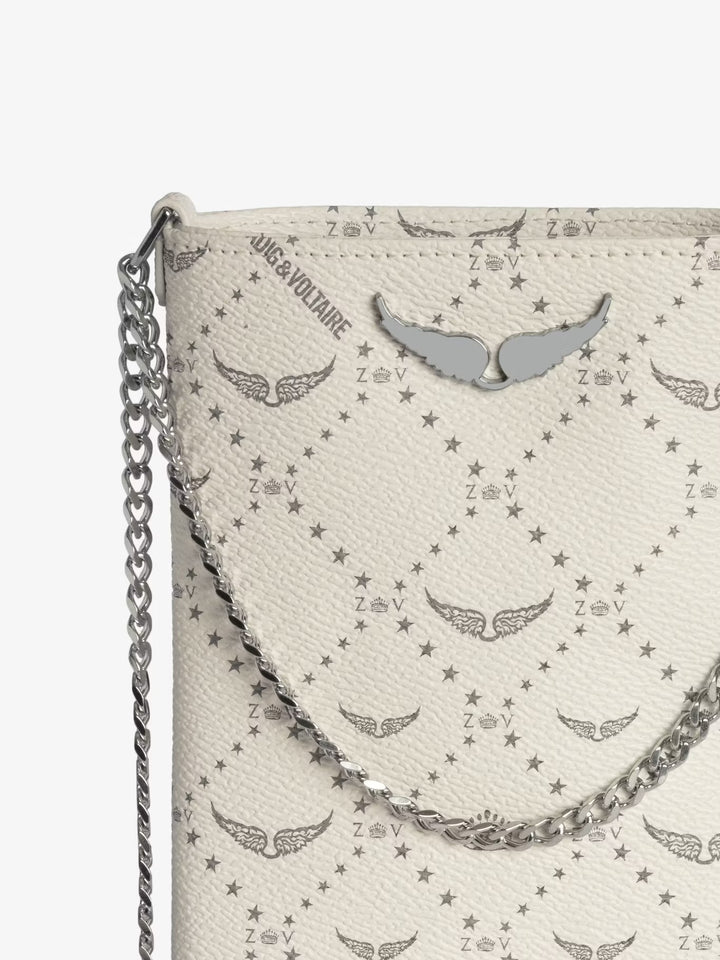 Cartera Rock Phone Pouch Monogram Blanco