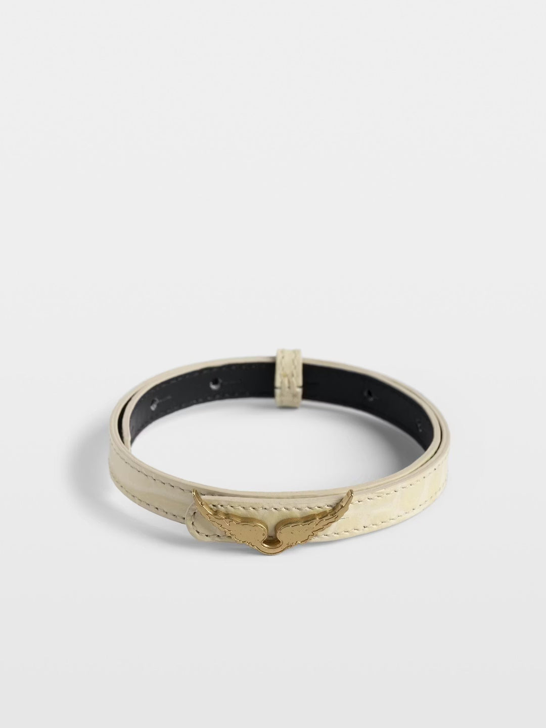 Pulsera Rock Croco Marfil