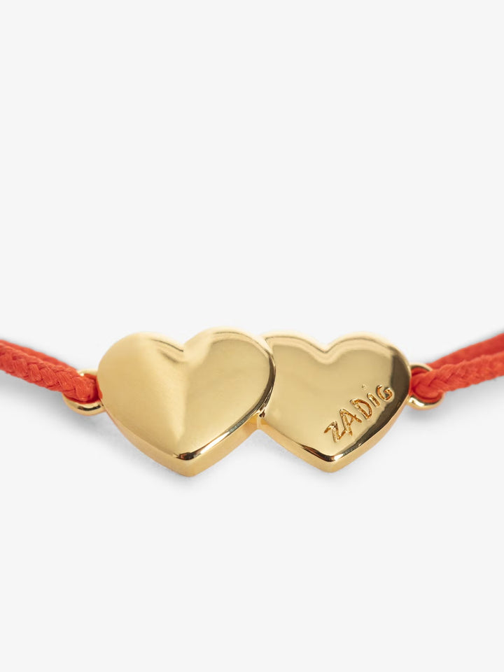 Pulsera Zadig Link Heart Naranjo