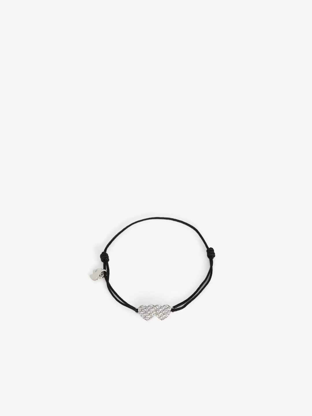 Pulsera Zadig Link Heart Strass Negro
