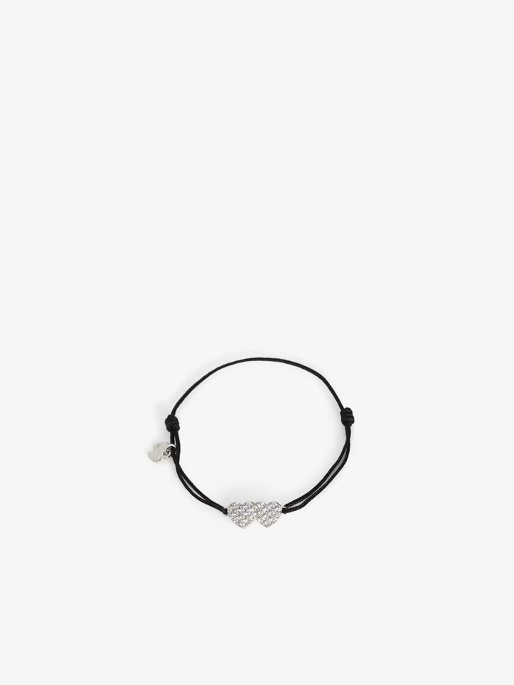 Pulsera Zadig Link Heart Strass Negro
