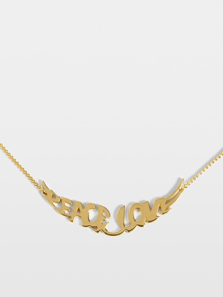 Collar Peace Dorado
