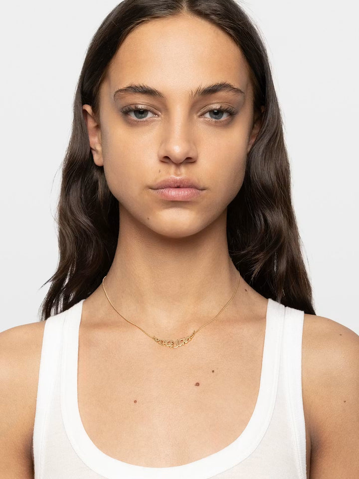 Collar Peace Dorado