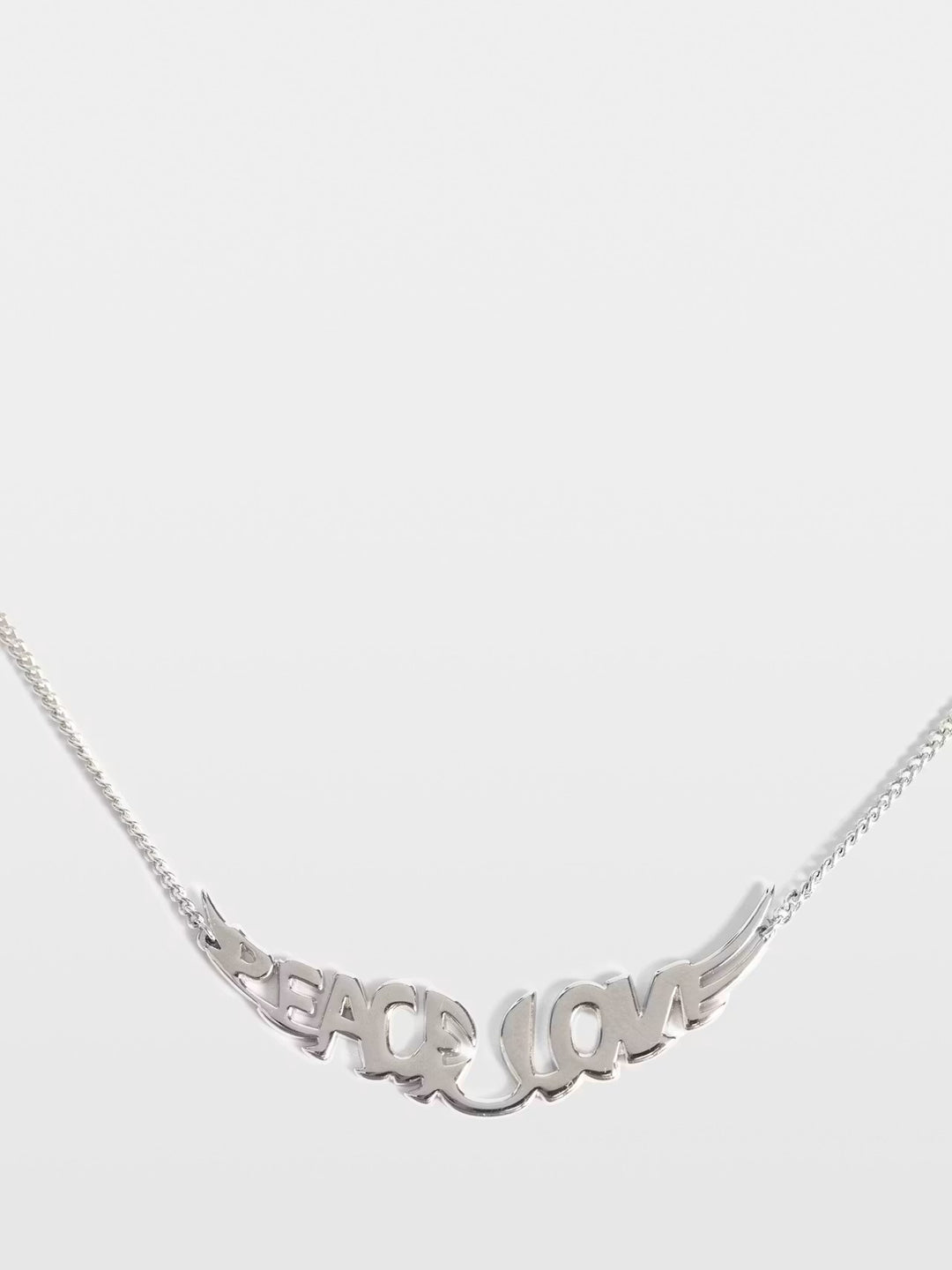 Collar Peace Plateado