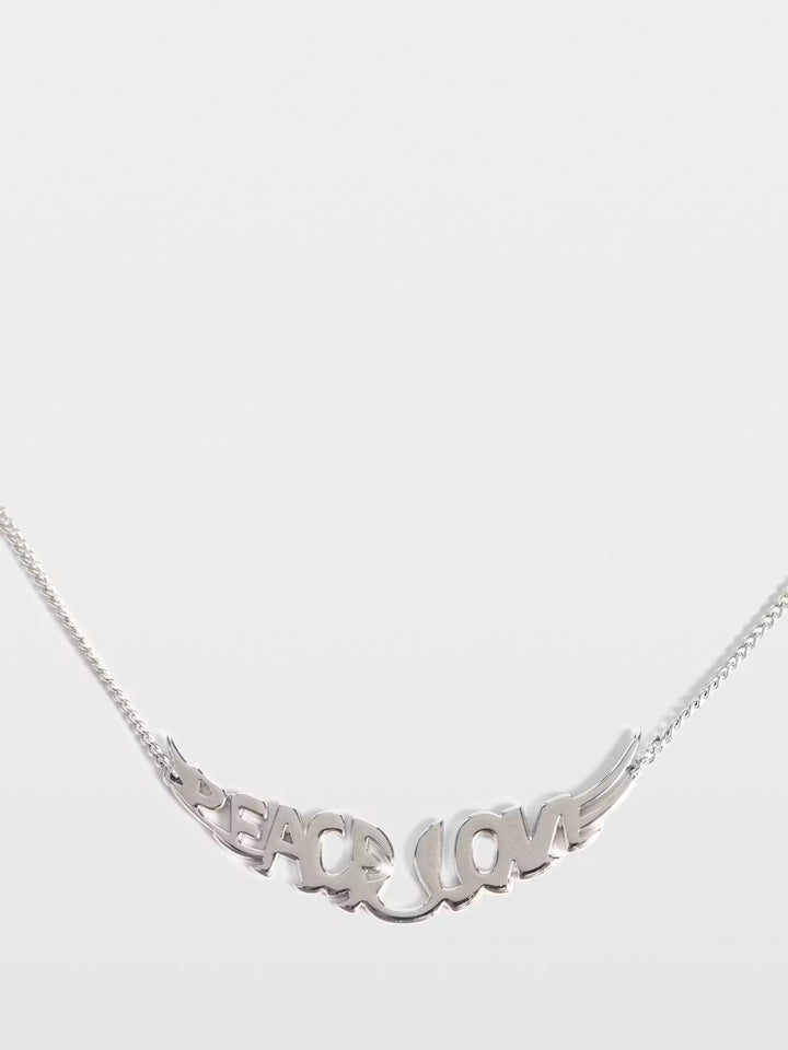 Collar Peace Plateado