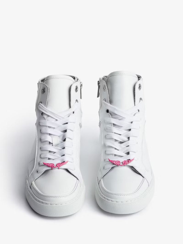 Charm Cordones Swing Your Wings Rosado