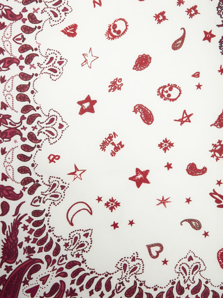 Pañuelo Debbie 85 Bandana Burdeo